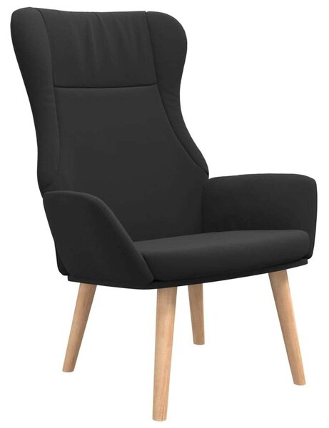 VidaXL Fekete Szövet Pihenőfotel - 70x77x94 cm