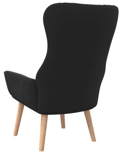 VidaXL Fekete Szövet Pihenőfotel - 70x77x94 cm
