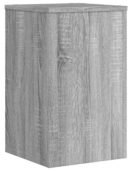 2 db szürke sonoma szerelt fa növénytartó állvány 30x30x50 cm