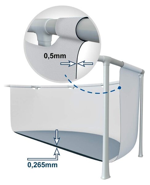 INTEX Prism Frame fémvázas medence szett vízforgatóval, 366 x 99 [cm]