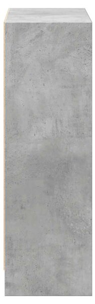 Betonszürke forgácslap könyvespolc 80 x 24 x 75 cm