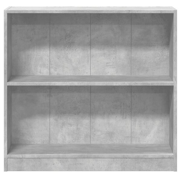 Betonszürke forgácslap könyvespolc 80 x 24 x 75 cm