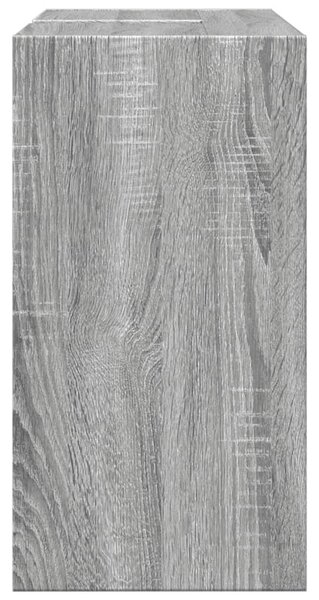 Szürke sonoma színű szerelt fa mosdószekrény 63 x 29 x 55 cm