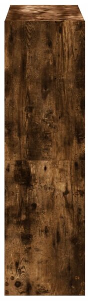 Füstös tölgy színű szerelt fa könyvespolc 102 x 32 x 108 cm