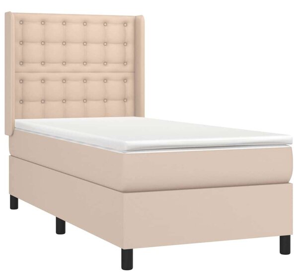 VidaXL LED-es Ágy - Műbőr - 100x200 cm