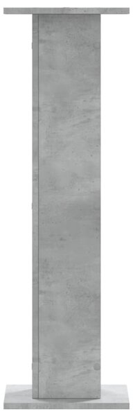 2 db betonszürke szerelt fa növénytartó állvány 30 x 30 x 95 cm