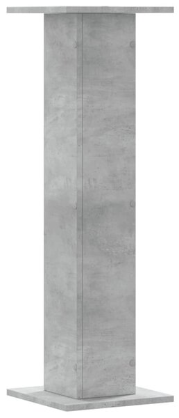 2 db betonszürke szerelt fa növénytartó állvány 30 x 30 x 95 cm