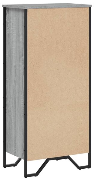 Szürke sonoma színű szerelt fa könyvespolc 50 x 31 x 106 cm