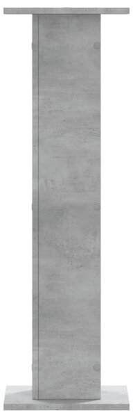 2 db betonszürke szerelt fa növénytartó állvány 30 x 30 x 95 cm