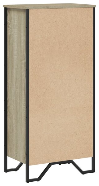 Sonoma tölgy színű szerelt fa könyvszekrény 50 x 31 x 106 cm