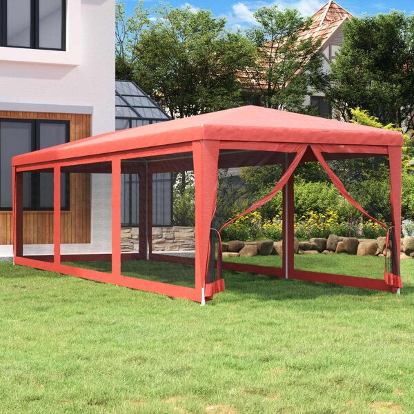 VidaXL Rendezvénysátor 3x9m, Piros