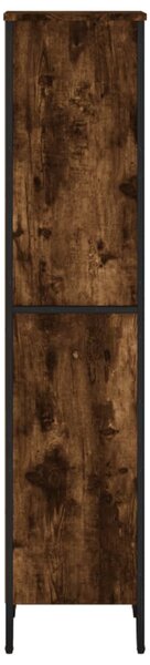 Füstös tölgy színű szerelt fa könyvszekrény 50 x 31 x 137,5 cm