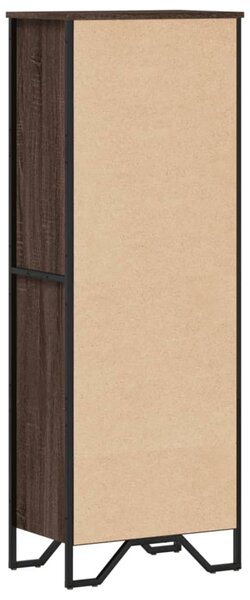 Barna tölgy színű szerelt fa könyvszekrény 50 x 31 x 137,5 cm