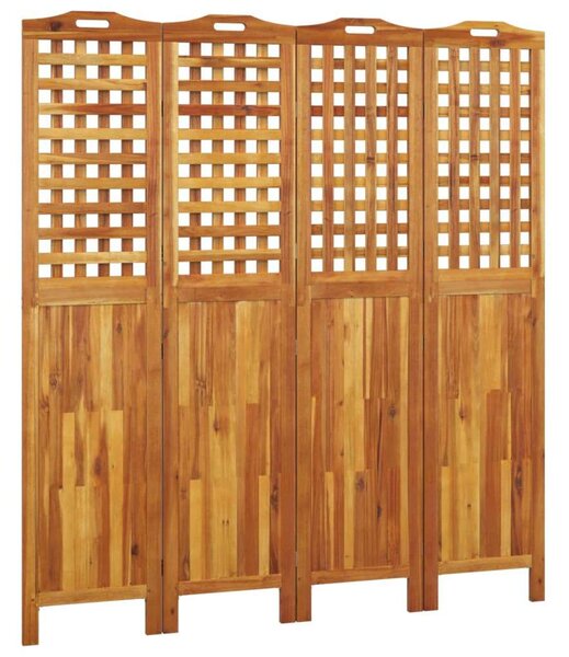 VidaXL Akácfa Paraván - 3 Paneles - 162x180 cm