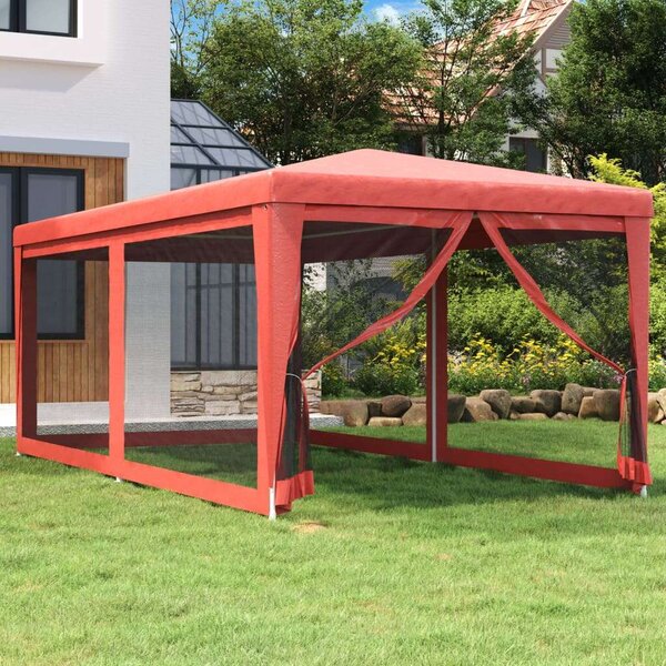 VidaXL Rendezvénysátor - 3x6m, Piros