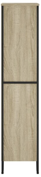 Sonoma tölgy szerelt fa könyvespolc 80 x 31 x 137,5 cm