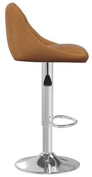 VidaXL Barna Bársony Bárszék - 2 db