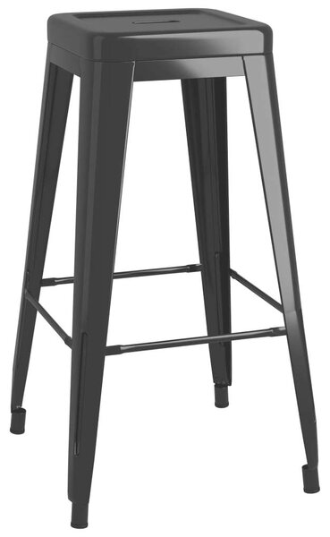 Fém Bárszék - 2 db - Fekete - 77cm