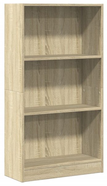 Sonoma tölgy színű szerelt fa könyvespolc 60 x 24 x 109 cm