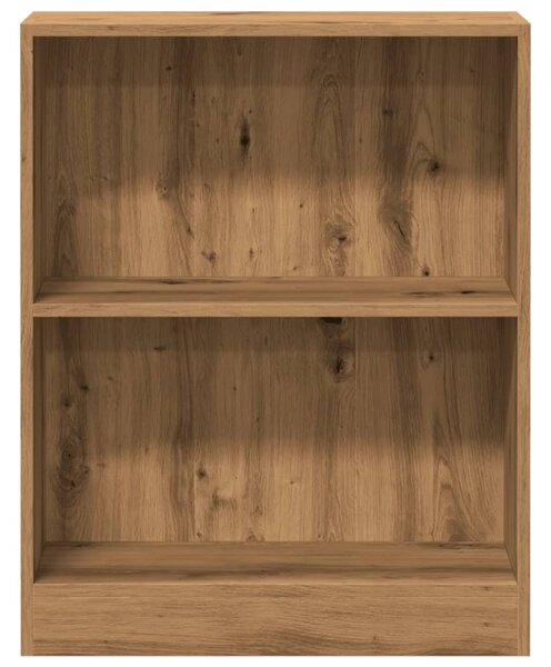 Kézműves tölgy szerelt fa könyvespolc 60 x 24 x 76 cm
