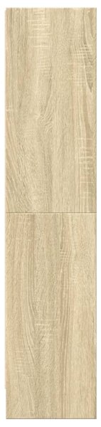 Sonoma tölgy színű szerelt fa könyvespolc 60 x 24 x 109 cm