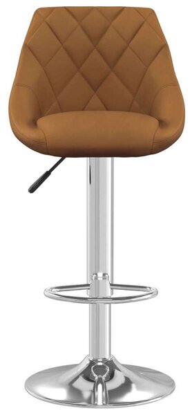 VidaXL Barna Bársony Bárszék - 2 db