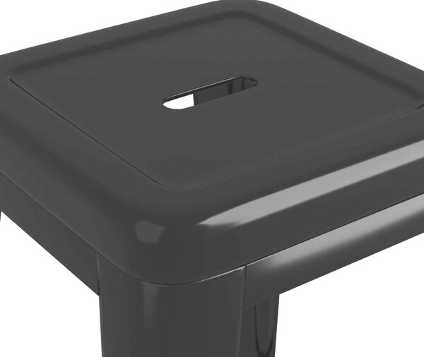 Fém Bárszék - 2 db - Fekete - 77cm