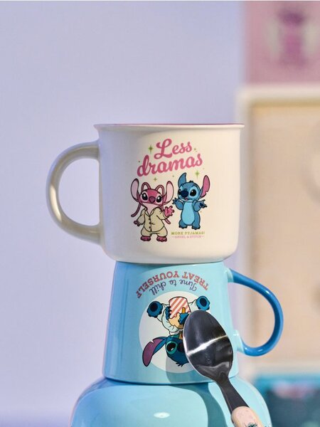 Sinsay - Kerámia bögre nyomtatással Lilo & Stitch - többszínű