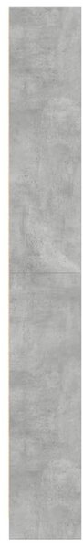 Betonszürke szerelt fa könyvespolc 60 x 24 x 176 cm