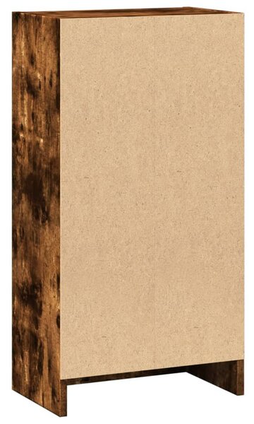 Füstös tölgy színű szerelt fa könyvszekrény 40 x 24 x 76 cm