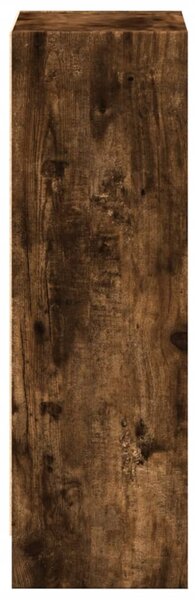 Füstös tölgy színű szerelt fa könyvszekrény 40 x 24 x 76 cm