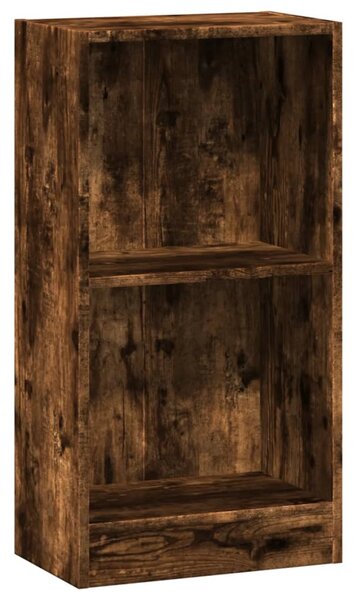 Füstös tölgy színű szerelt fa könyvszekrény 40 x 24 x 76 cm