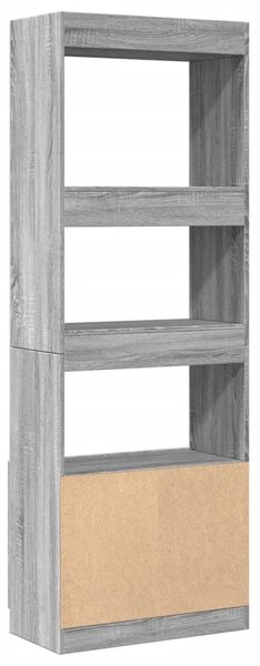 Szürke sonoma szerelt fa magasszekrény 63 x 33 x 180 cm