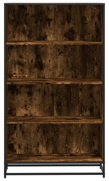 Füstös tölgy színű szerelt fa könyvszekrény 80,5 x 35 x 139 cm