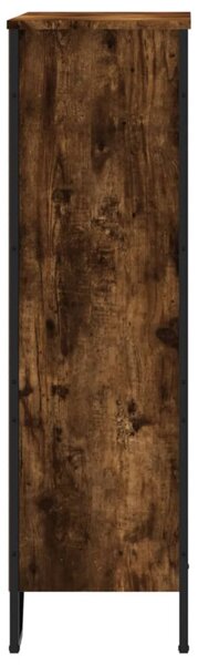 Füstös tölgy színű szerelt fa könyvszekrény 80 x 31 x 106 cm