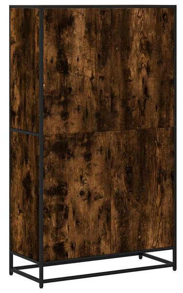 Füstös tölgy színű szerelt fa könyvszekrény 80,5 x 35 x 139 cm