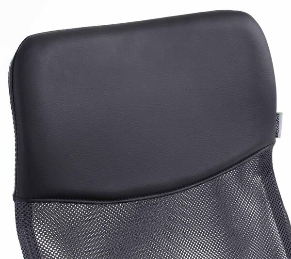 Ergonomikus irodai szék magasított háttámlával - fekete