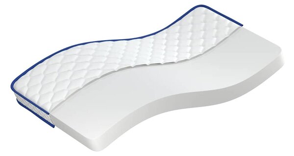Fehér memóriahabos matrac 100 x 200 x 17 cm puha