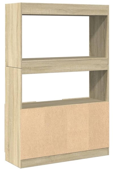 Sonoma tölgy szerelt fa magasszekrény 92 x 33 x 140 cm