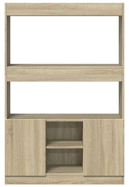 Sonoma tölgy szerelt fa magasszekrény 92 x 33 x 140 cm