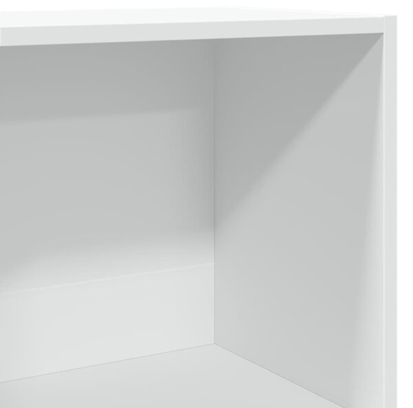 Fehér szerelt fa könyvespolc 40 x 30 x 189 cm