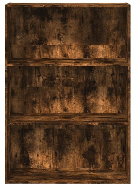 Füstös tölgy színű szerelt fa könyvespolc 80 x 30 x 114 cm
