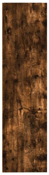 Füstös tölgy színű szerelt fa könyvespolc 80 x 30 x 114 cm