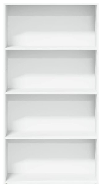 Fehér szerelt fa könyvespolc 80 x 30 x 152 cm