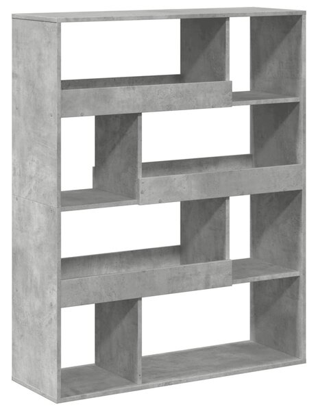 Betonszürke szerelt fa térelválasztó 100 x 33 x 125,5 cm