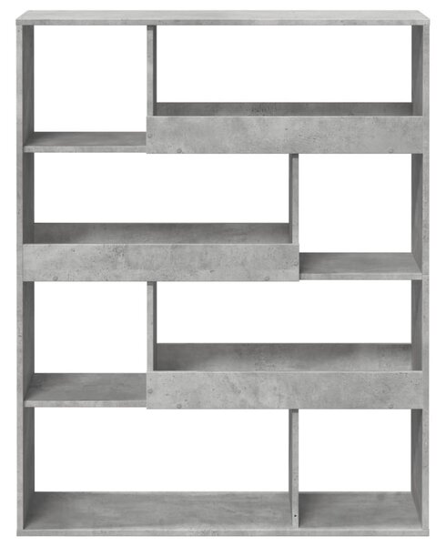 Betonszürke szerelt fa térelválasztó 100 x 33 x 125,5 cm