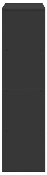 Fekete szerelt fa térelválasztó 100 x 33 x 125,5 cm