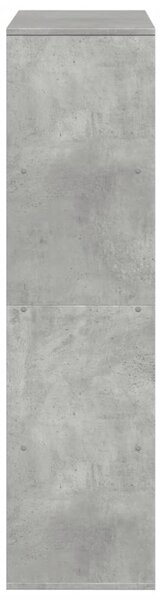 Betonszürke szerelt fa térelválasztó 100 x 33 x 125,5 cm