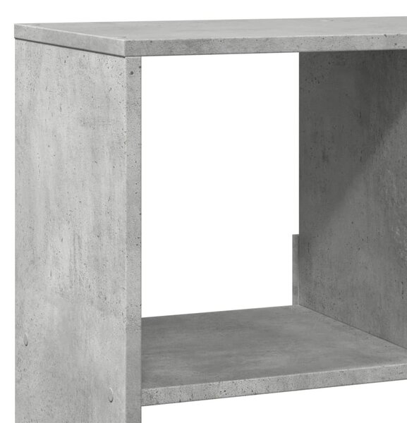 Betonszürke szerelt fa térelválasztó 100 x 33 x 125,5 cm