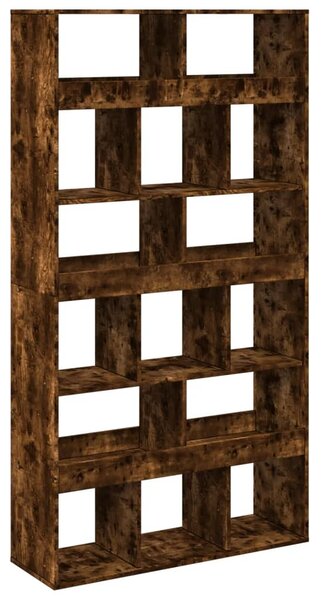 Füstös tölgy színű szerelt fa térelválasztó 100 x 33 x 187,5 cm